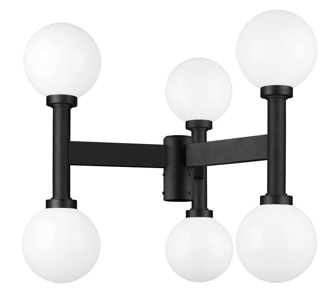 Z-Lite Lighting 597MP6-BK Modern Laurent Outdoor Black