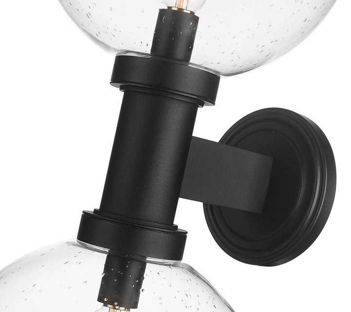 Z-Lite Lighting 599B2-BK Modern Laurent Outdoor Black