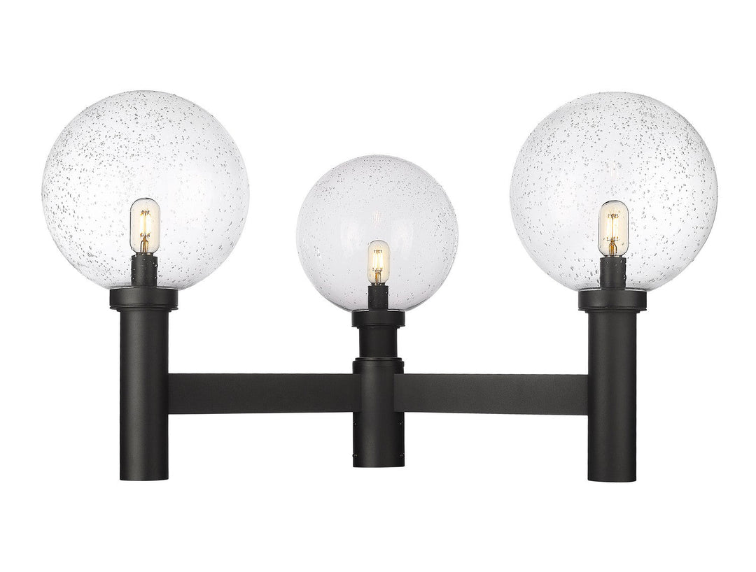 Z-Lite Lighting 599BP3-BK Modern Laurent Outdoor Black