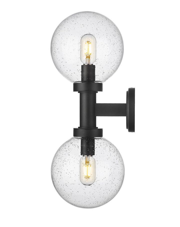Z-Lite Lighting 599M2-BK Modern Laurent Outdoor Black