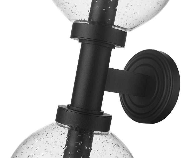 Z-Lite Lighting 599M2-BK Modern Laurent Outdoor Black