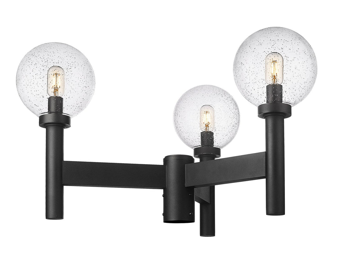 Z-Lite Lighting 599MP3-BK Modern Laurent Outdoor Black