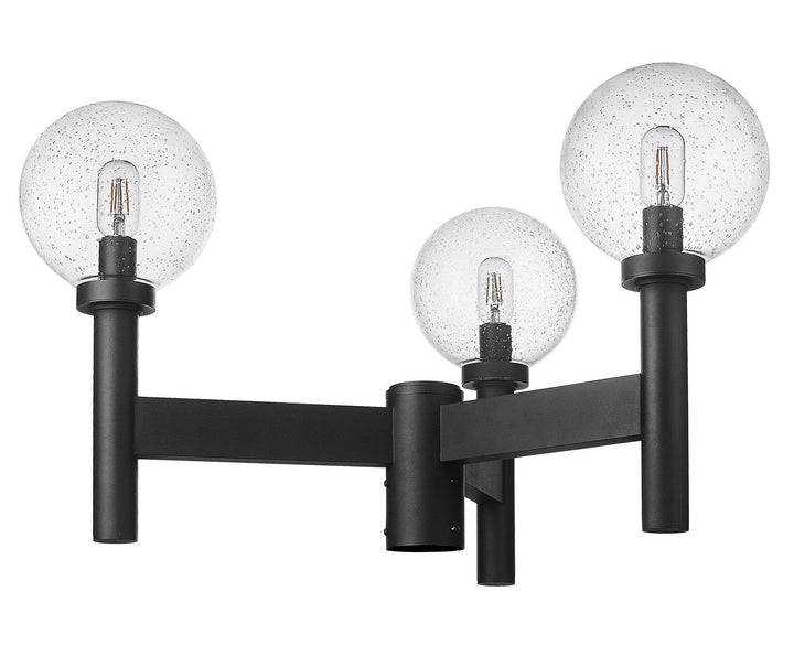 Z-Lite Lighting 599MP3-BK Modern Laurent Outdoor Black