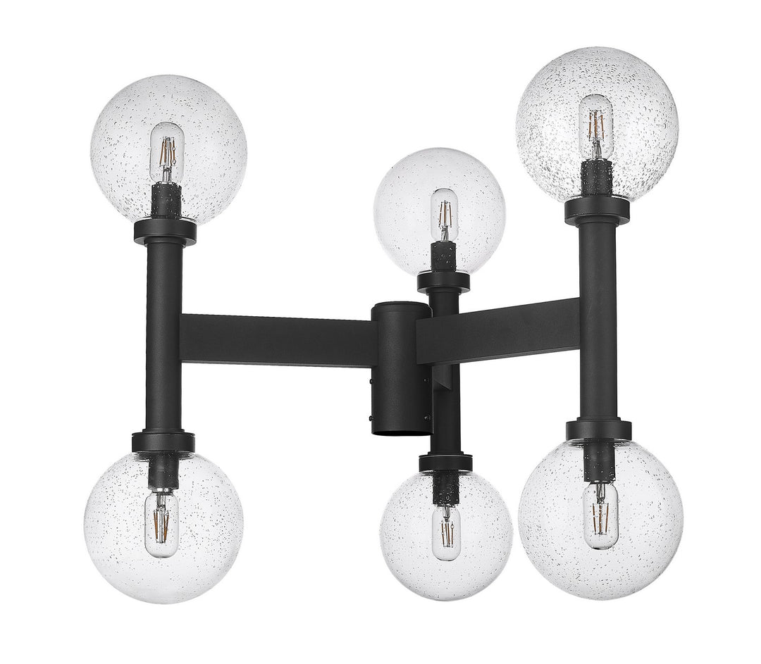 Z-Lite Lighting 599MP6-BK Modern Laurent Outdoor Black