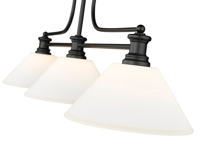 Z-Lite Melange 725-3MB-AMO14 Pendant Light - Matte Black