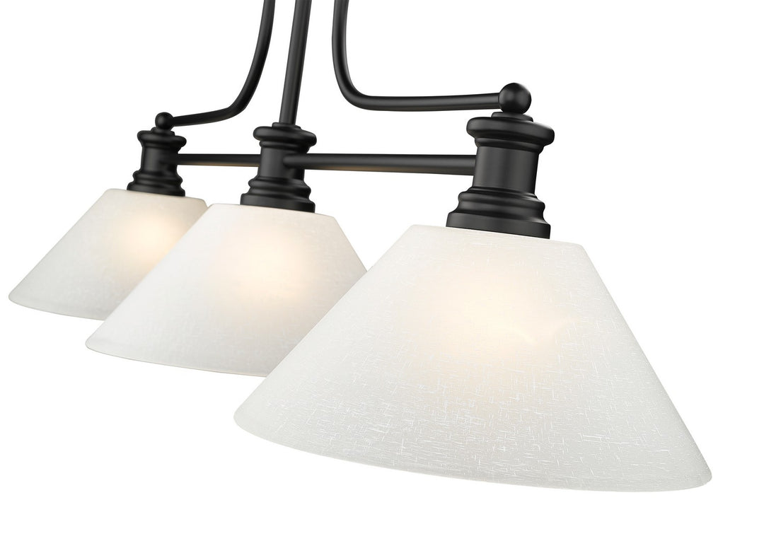 Z-Lite Melange 725-3MB-AWL14 Pendant Light - Matte Black