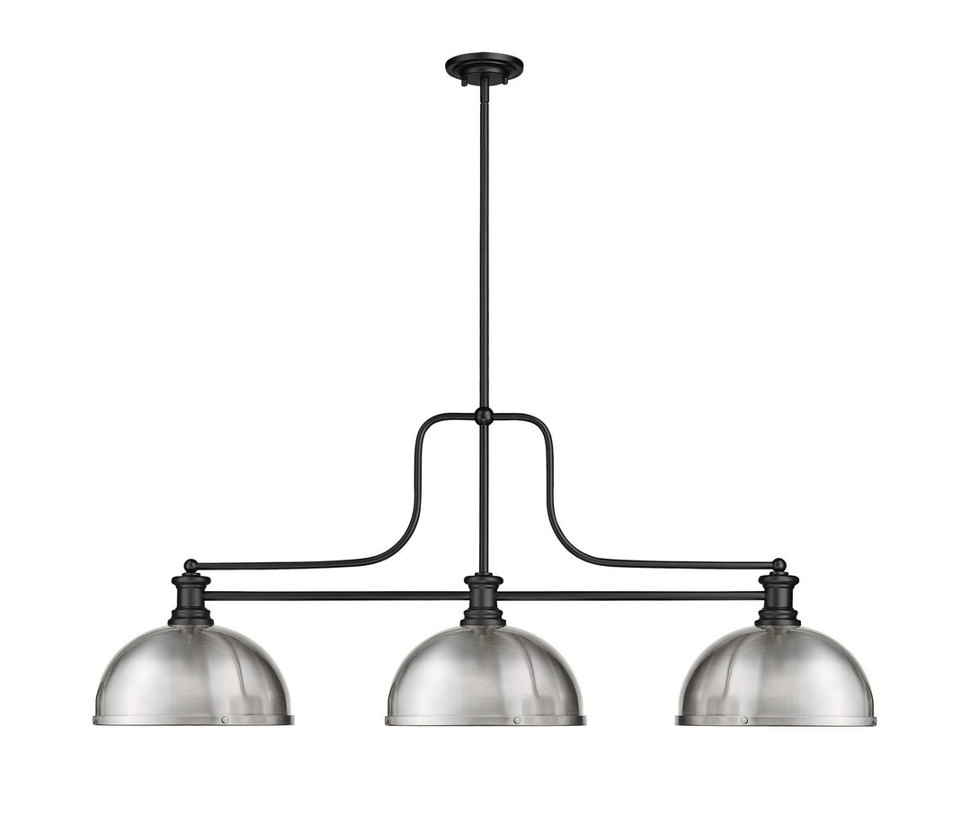 Z-Lite Melange 725-3MB-D12BN Pendant Light - Matte Black