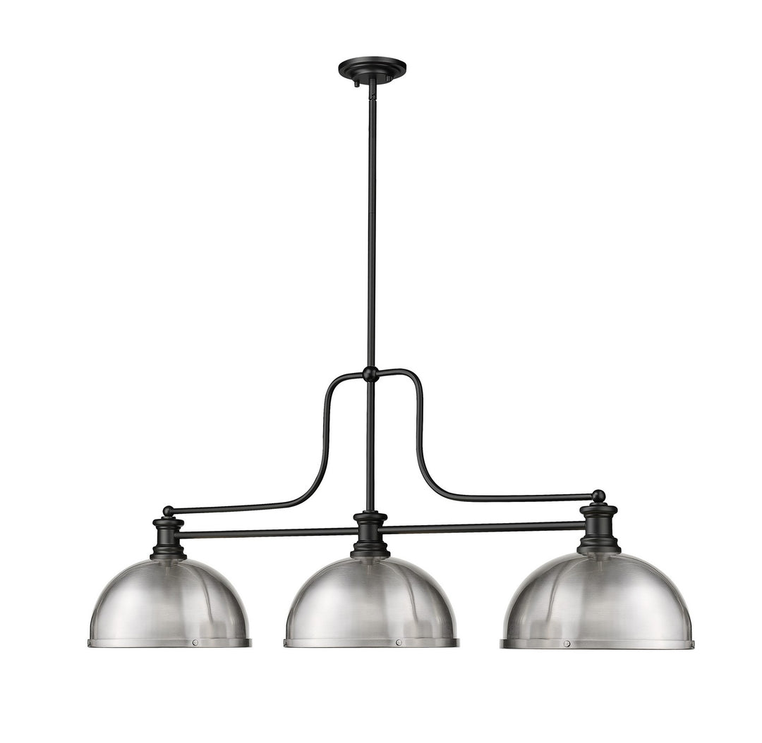 Z-Lite Melange 725-3MB-D12BN Pendant Light - Matte Black