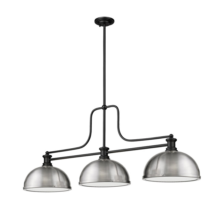 Z-Lite Melange 725-3MB-D12BN Pendant Light - Matte Black