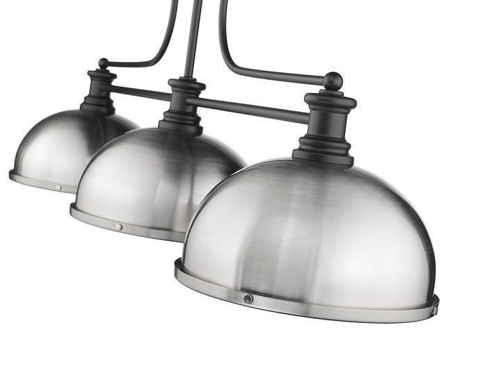 Z-Lite Melange 725-3MB-D12BN Pendant Light - Matte Black