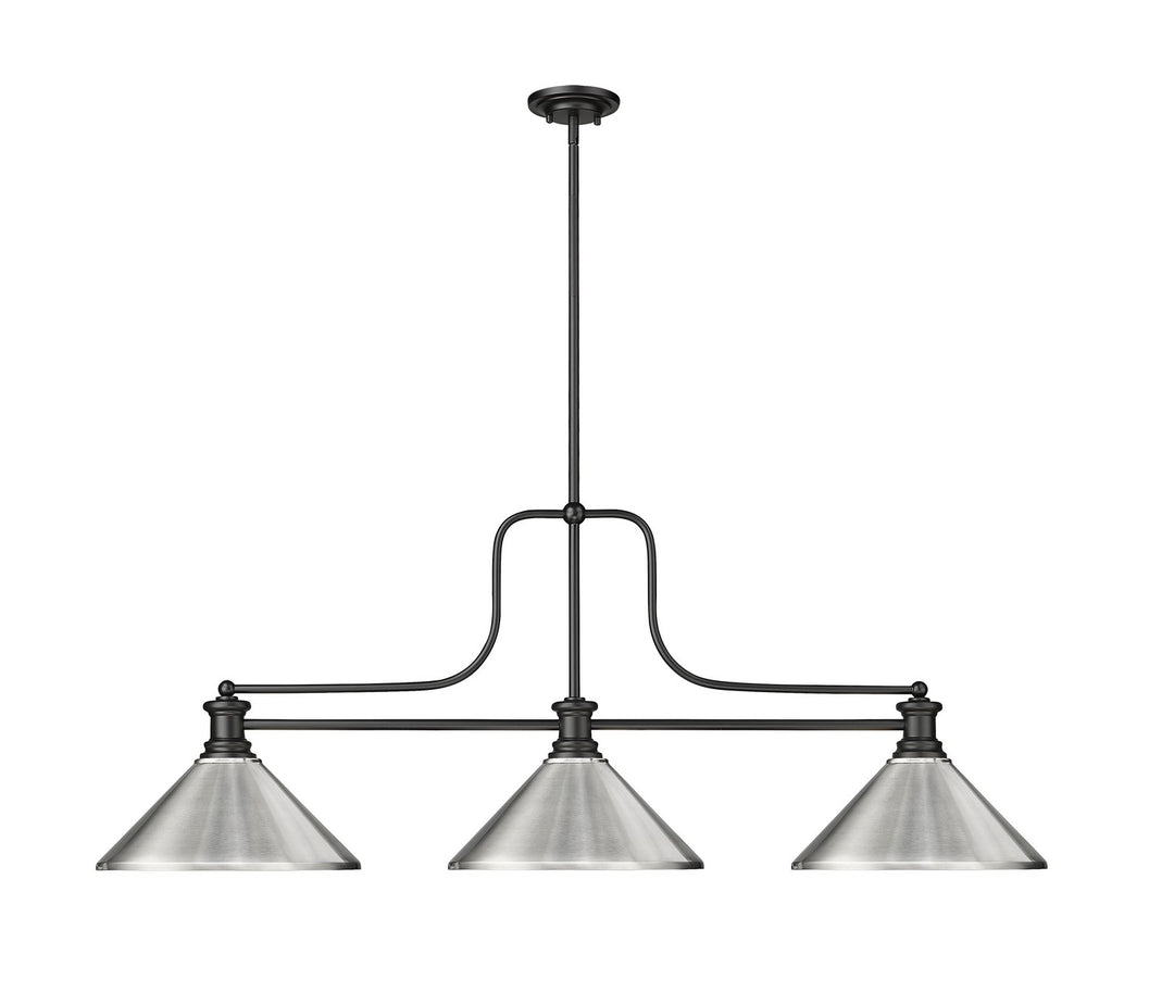 Z-Lite Melange 725-3MB-MBN Pendant Light - Matte Black