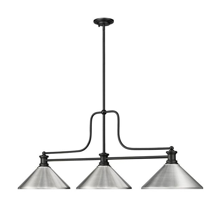 Z-Lite Melange 725-3MB-MBN Pendant Light - Matte Black