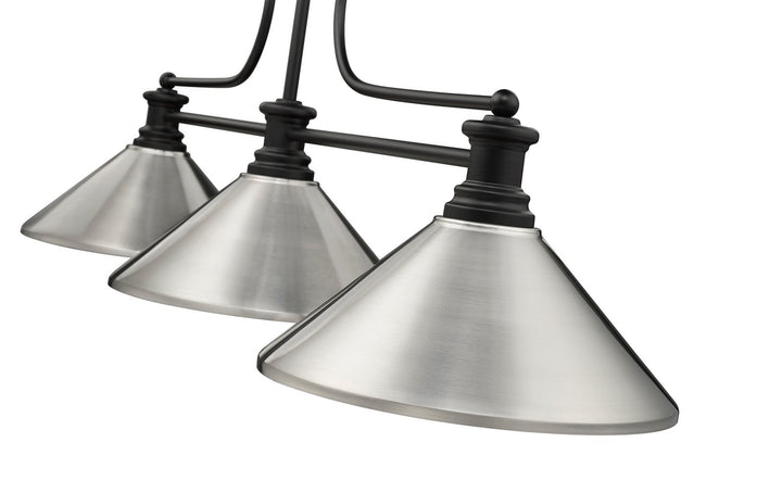 Z-Lite Melange 725-3MB-MBN Pendant Light - Matte Black