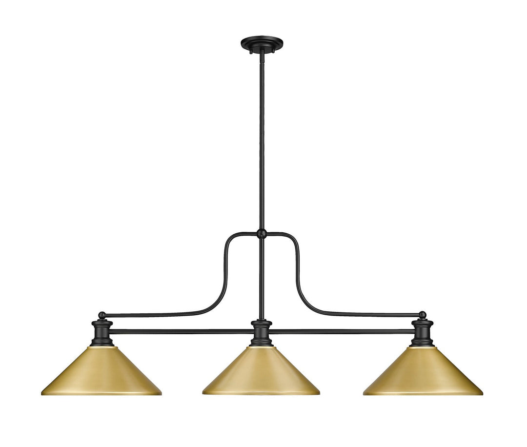 Z-Lite Melange 725-3MB-MSG Pendant Light - Matte Black