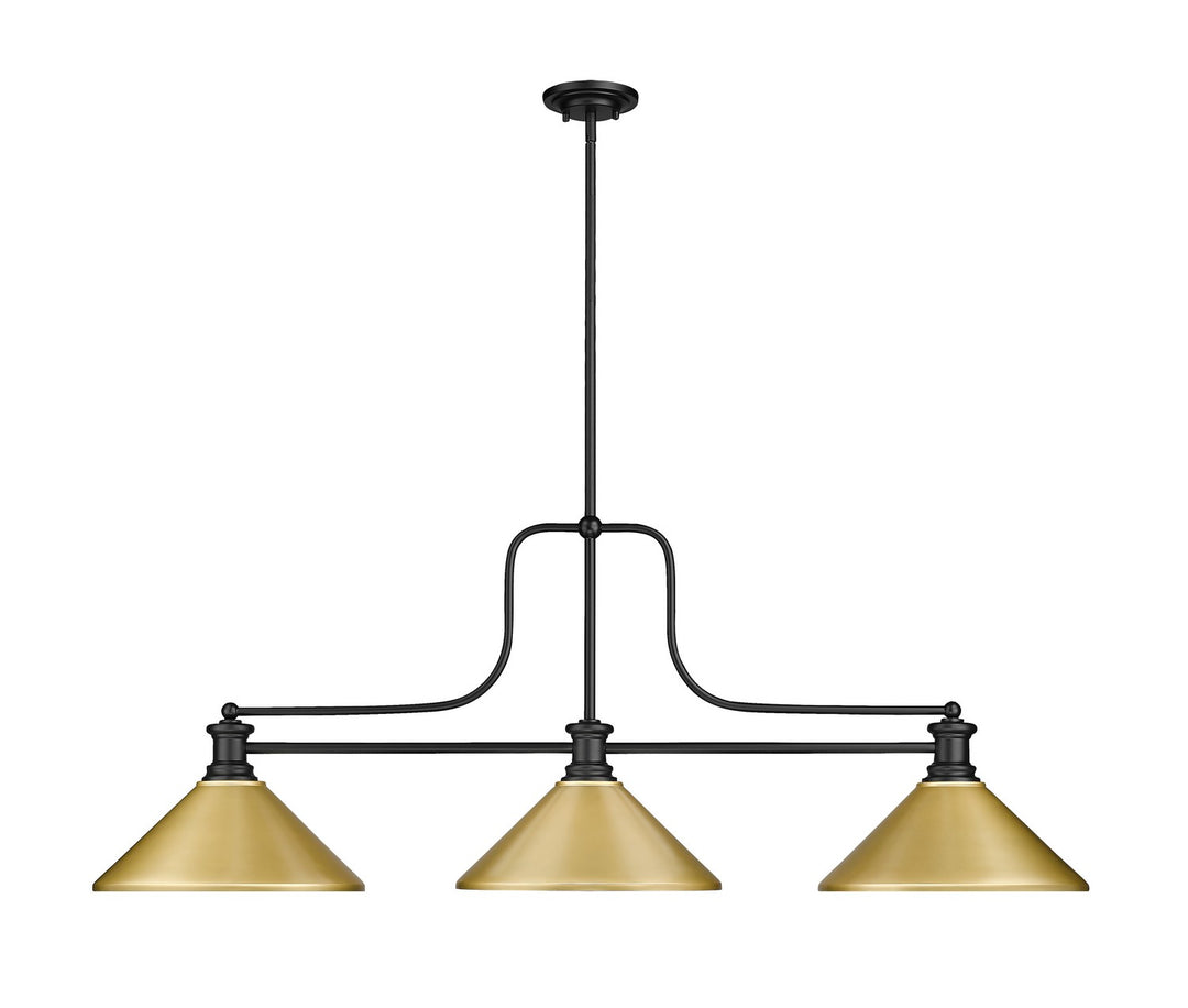 Z-Lite Melange 725-3MB-MSG Pendant Light - Matte Black