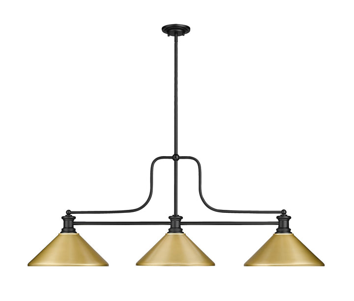 Z-Lite Melange 725-3MB-MSG Pendant Light - Matte Black