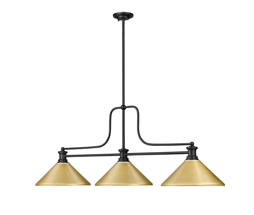 Z-Lite Melange 725-3MB-MSG Pendant Light - Matte Black