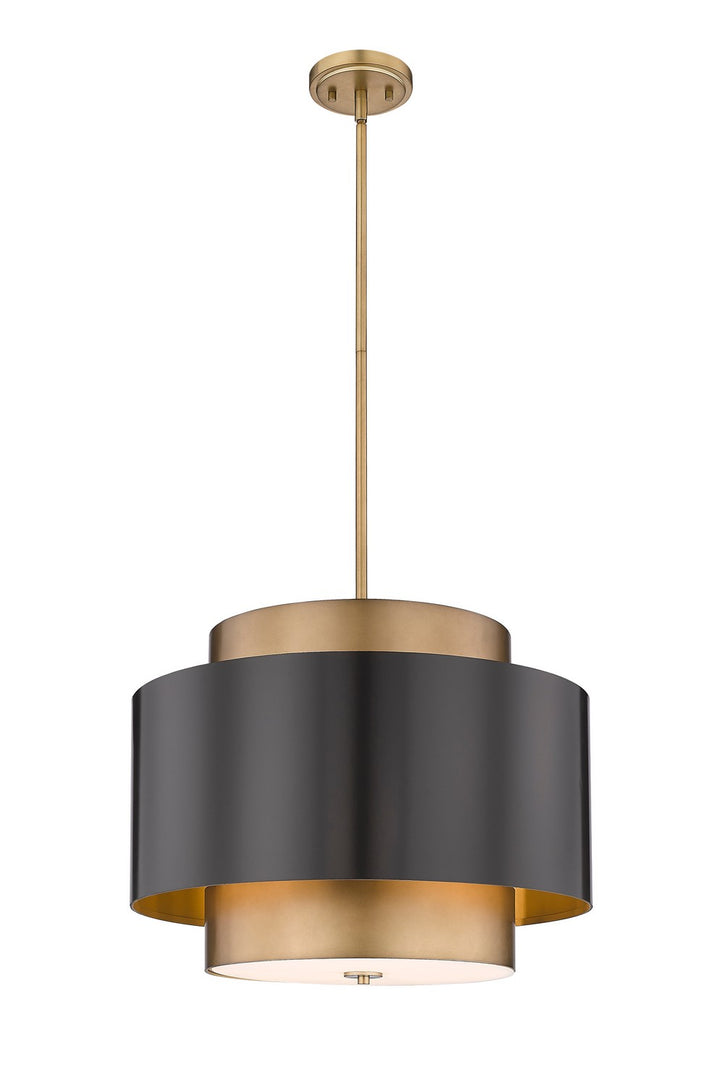 Z-Lite Harlech 739P24-BRZ-RB Pendant Light - Bronze / Rubbed Brass