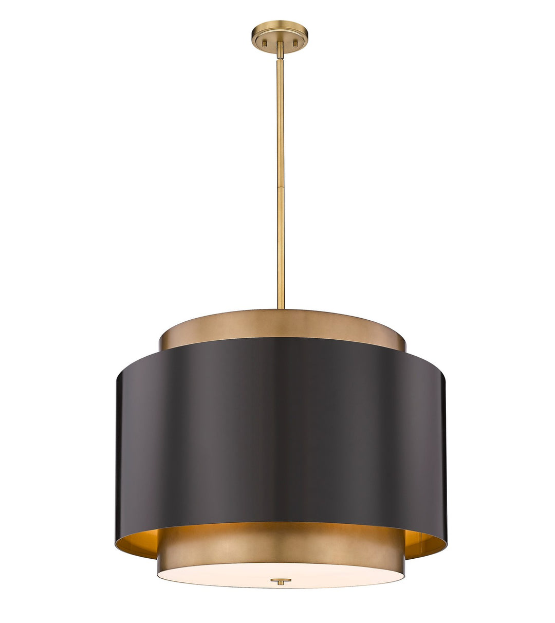 Z-Lite Harlech 739P32-BRZ-RB Pendant Light - Bronze / Rubbed Brass