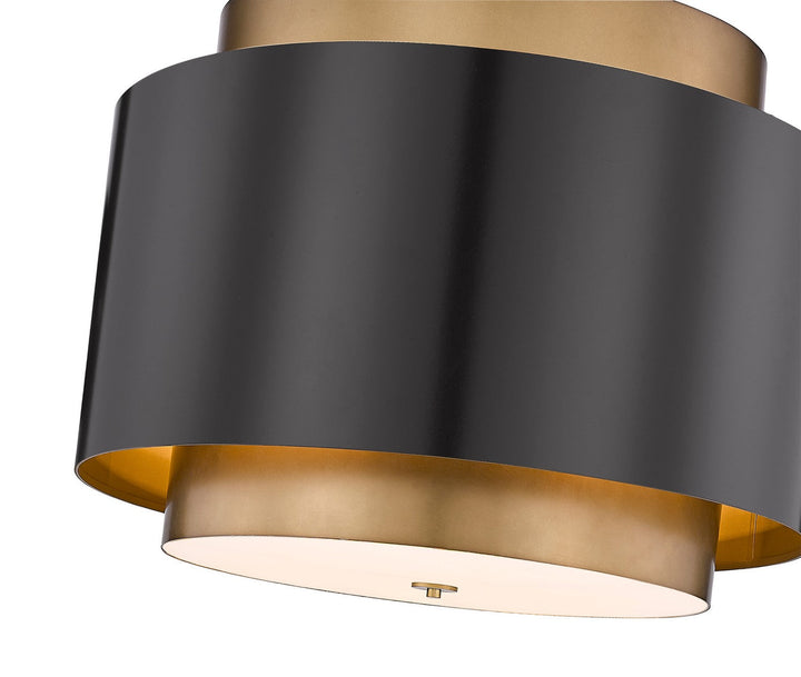 Z-Lite Harlech 739P32-BRZ-RB Pendant Light - Bronze / Rubbed Brass