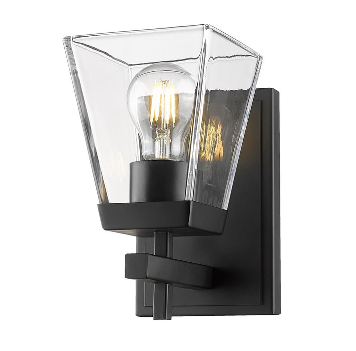 Z-Lite Lauren 819-1S-MB Wall Sconce Light - Matte Black