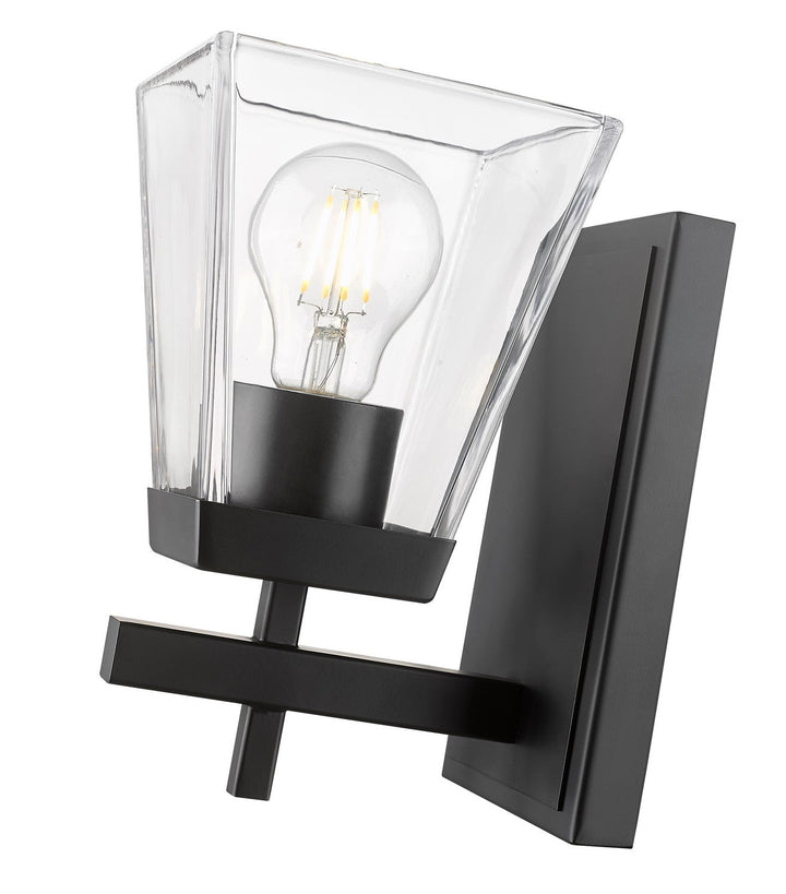 Z-Lite Lauren 819-1S-MB Wall Sconce Light - Matte Black