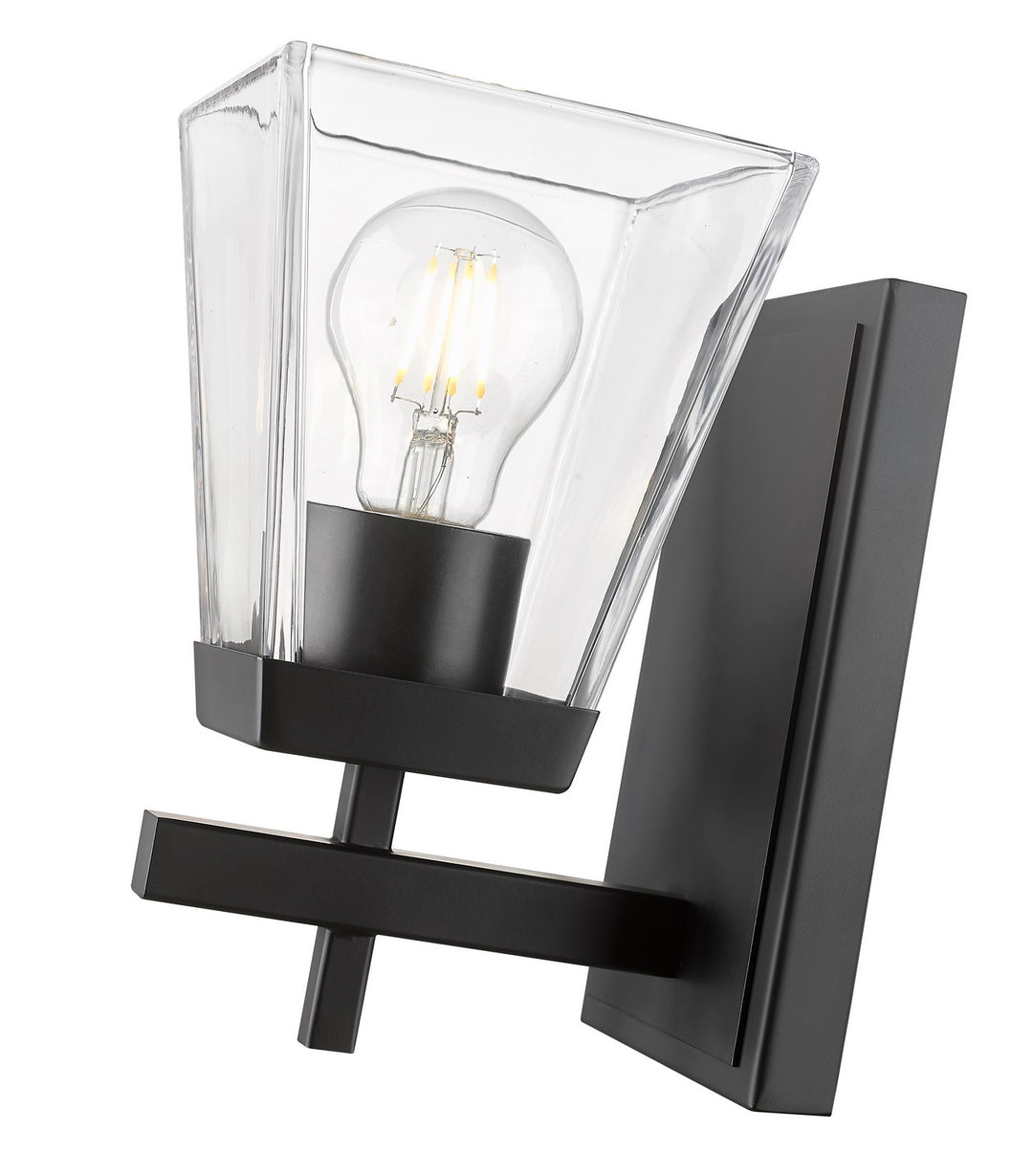 Z-Lite Lauren 819-1S-MB Wall Sconce Light - Matte Black