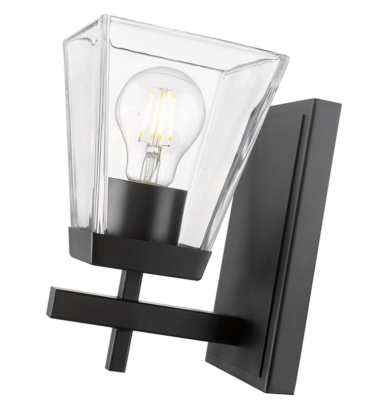 Z-Lite Lauren 819-1S-MB Wall Sconce Light - Matte Black