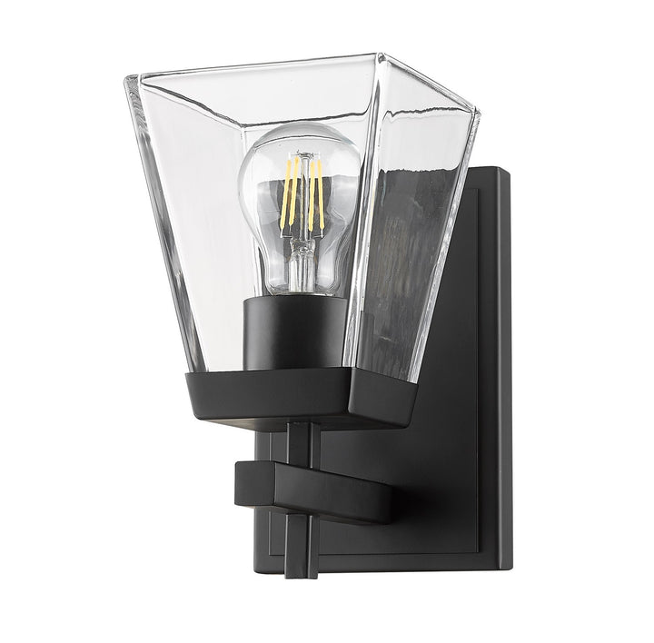 Z-Lite Lauren 819-1S-MB Wall Sconce Light - Matte Black