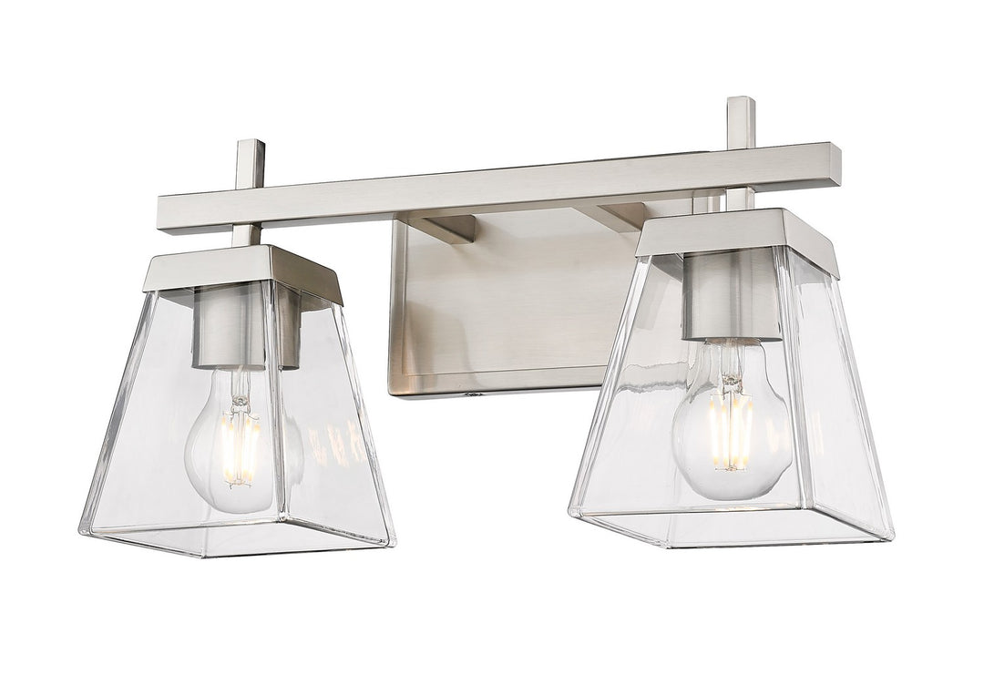 Z-Lite Lauren 819-2V-BN Bath Vanity Light 16 in. wide - Brushed Nickel