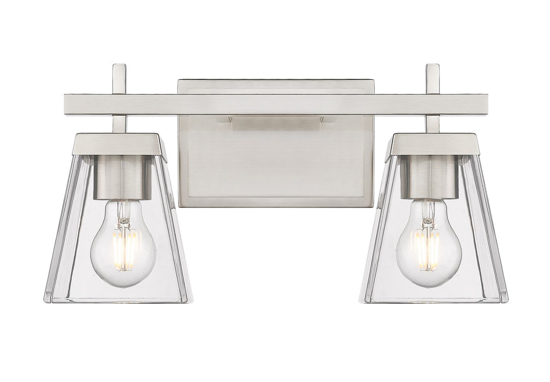 Z-Lite Lauren 819-2V-BN Bath Vanity Light 16 in. wide - Brushed Nickel