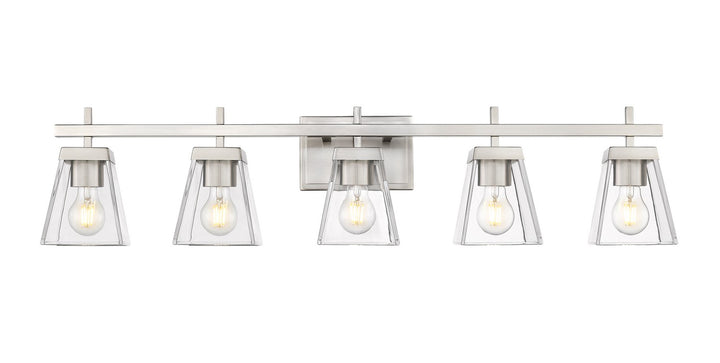 Z-Lite Lauren 819-5V-BN Bath Vanity Light 39 in. wide - Brushed Nickel