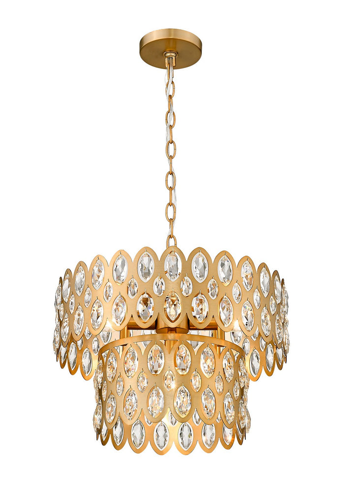 Z-Lite Dealey 822P15-HB Chandelier Light - Heirloom Brass