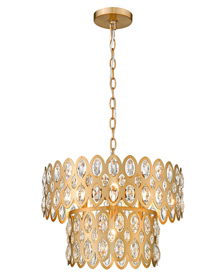 Z-Lite Dealey 822P15-HB Chandelier Light - Heirloom Brass