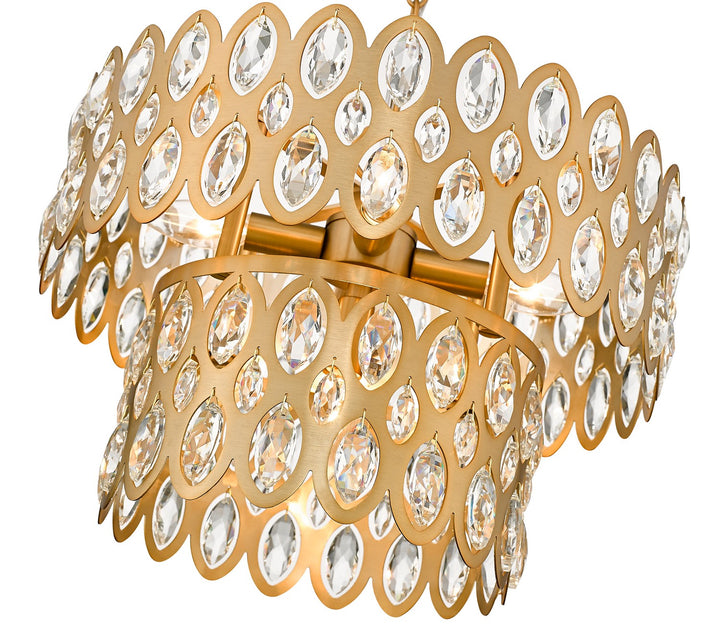 Z-Lite Dealey 822P15-HB Chandelier Light - Heirloom Brass