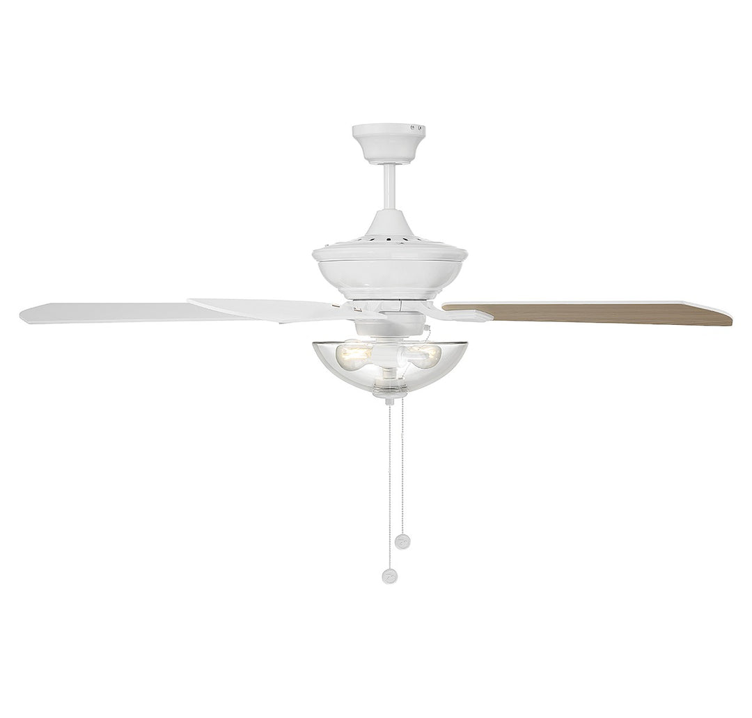 Meridian M2026WHRV Ceiling Fan 52 - White, Walnut/Black/