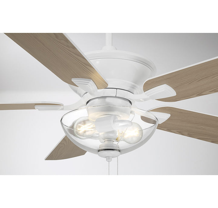 Meridian M2026WHRV Ceiling Fan 52 - White, Walnut/Black/