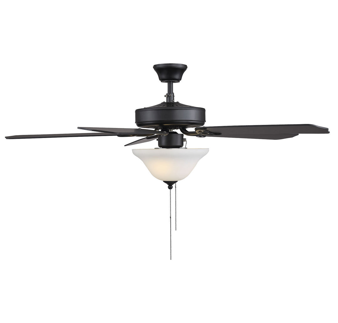 Savoy House First Value 52-ECM-589-89 Ceiling Fan 52 - Matte Black, Matte Black/