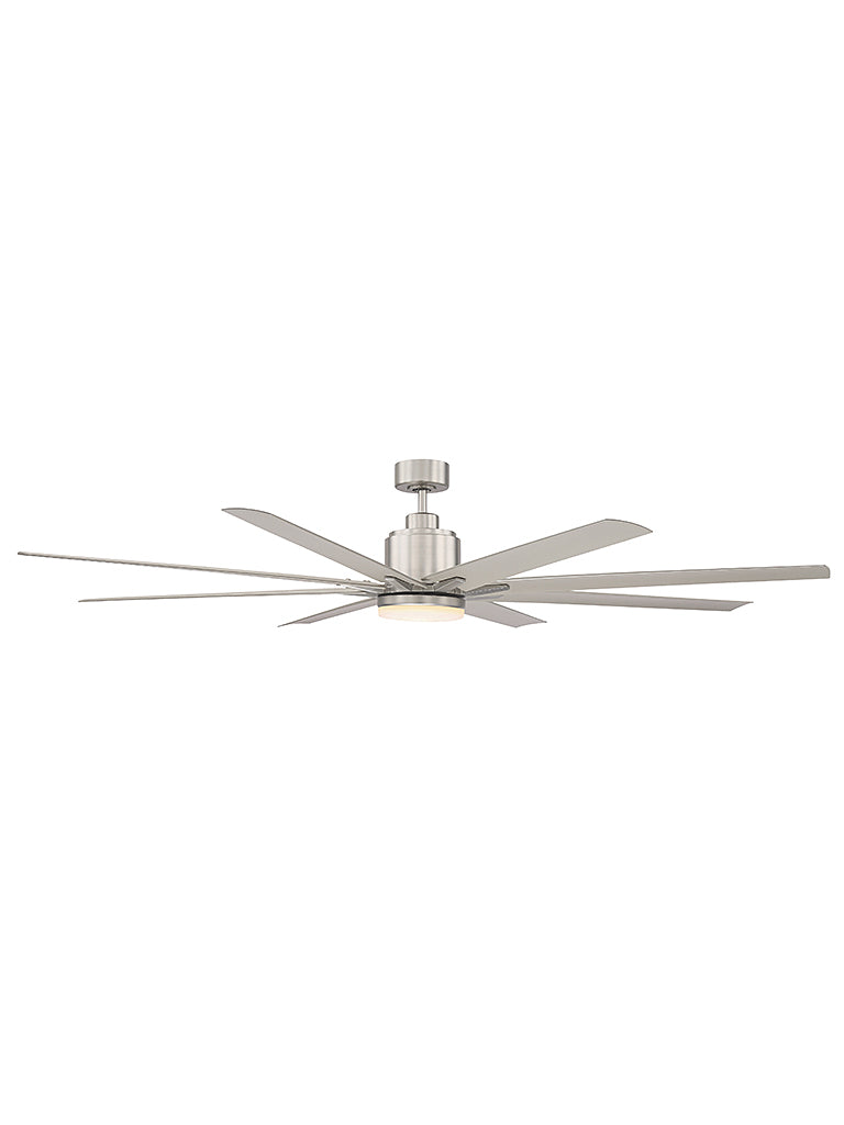 Savoy House Bluffton 72-5045-8SV-SN Ceiling Fan 72 - Satin Nickel, Silver/