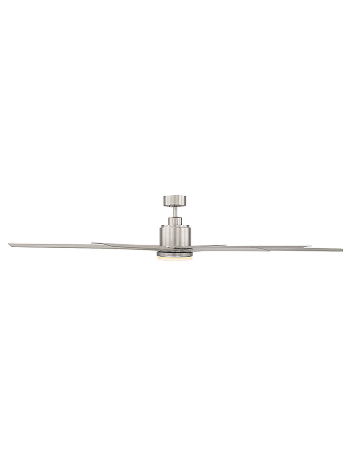 Savoy House Bluffton 72-5045-8SV-SN Ceiling Fan 72 - Satin Nickel, Silver/