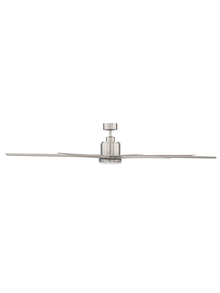 Savoy House Bluffton 72-5045-8SV-SN Ceiling Fan 72 - Satin Nickel, Silver/