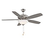 Savoy House Mystique 52-831-5RV-SN Ceiling Fan 52 - Satin Nickel, Chestnut and Silver/