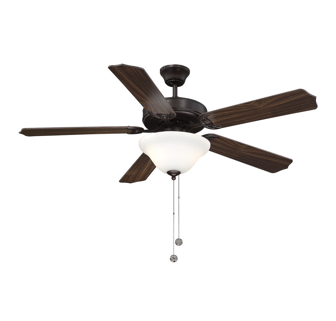 Savoy House First Value 52-ECM-5RV-13WG Ceiling Fan 52 - English Bronze, Walnut and Chestnut/