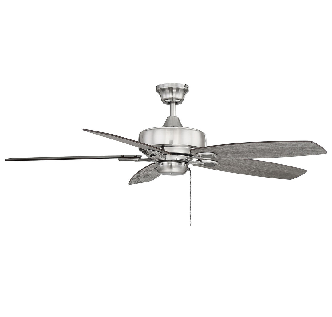 Savoy House Wind Star 52-830-5RV-187 Ceiling Fan 52 - Brushed Pewter, Chestnut and Grey Wood/