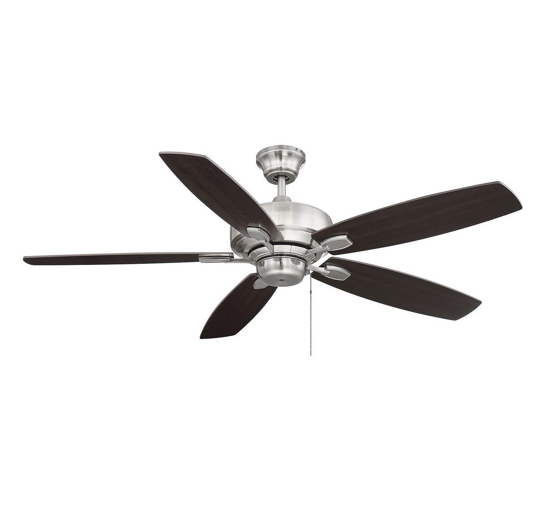 Savoy House Wind Star 52-830-5RV-187 Ceiling Fan 52 - Brushed Pewter, Chestnut and Grey Wood/