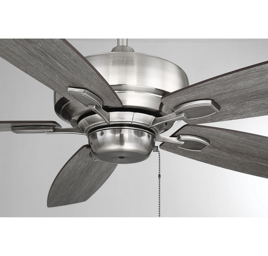 Savoy House Wind Star 52-830-5RV-187 Ceiling Fan 52 - Brushed Pewter, Chestnut and Grey Wood/