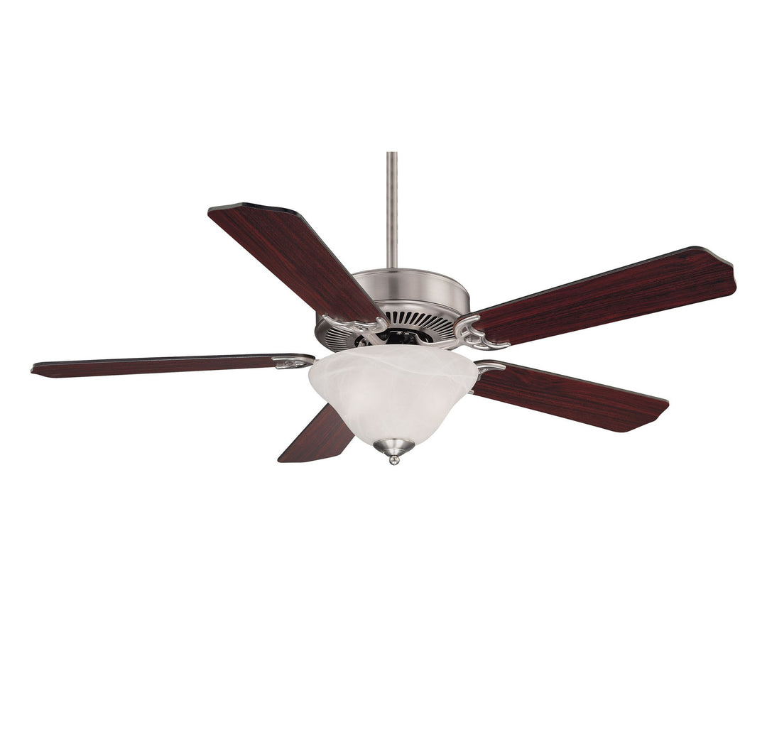 Savoy House First Value M2018BNRV Ceiling Fan 52 - Brushed Nickel, Chestnut and Grey Weathered Oak/