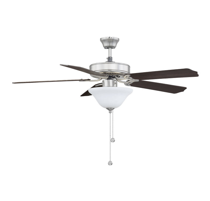 Savoy House First Value M2018BNRV Ceiling Fan 52 - Brushed Nickel, Chestnut and Grey Weathered Oak/