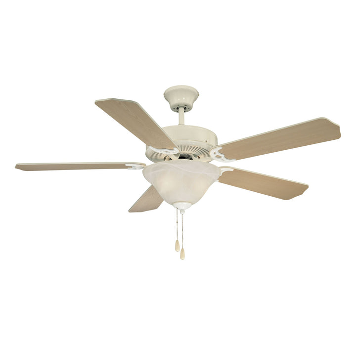 Savoy House First Value M2018WHRV Ceiling Fan 52 - White, White and Weathered Patina/