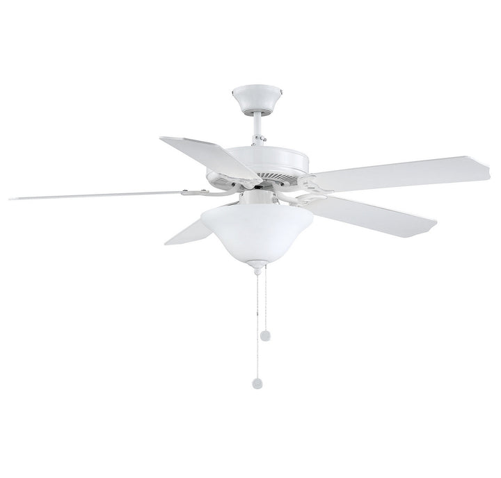 Savoy House First Value M2018WHRV Ceiling Fan 52 - White, White and Weathered Patina/